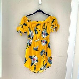 Yellow Floral Sun Dress
